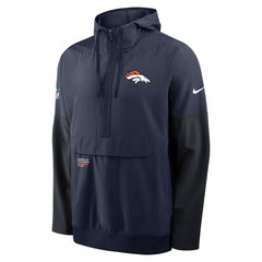 Denver Broncos Nike Sideline Anorak Half-Zip Hoodie Jacket