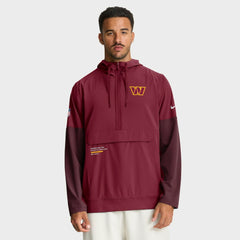 Washington Commanders Nike Sideline Anorak Half-Zip Hoodie Jacket