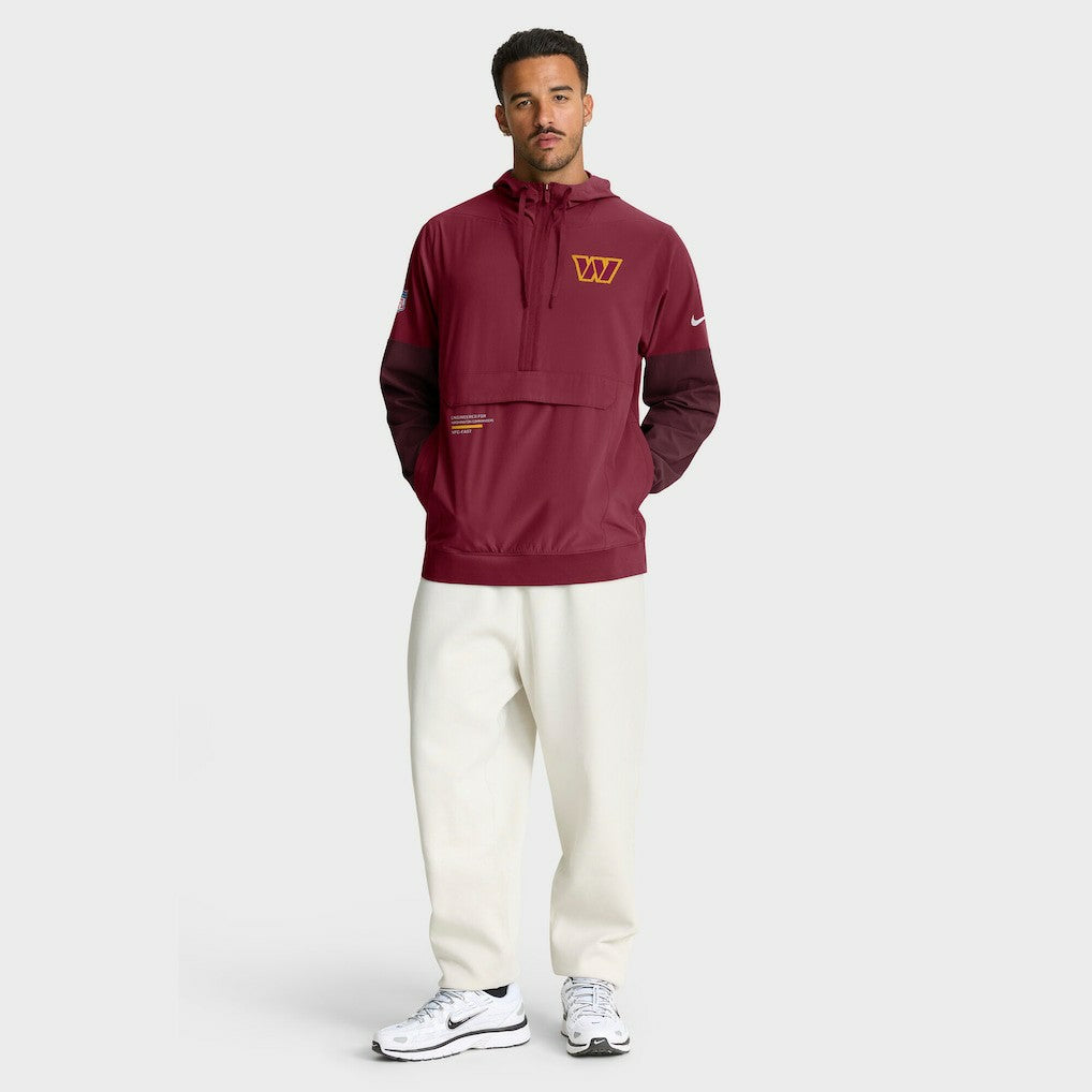 Washington Commanders Nike Sideline Anorak Half-Zip Hoodie Jacket