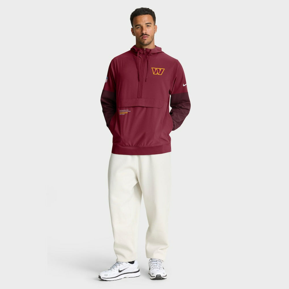 Washington Commanders Nike Sideline Anorak Half-Zip Hoodie Jacket