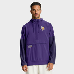 Minnesota Vikings Nike Sideline Anorak Half-Zip Hoodie Jacket
