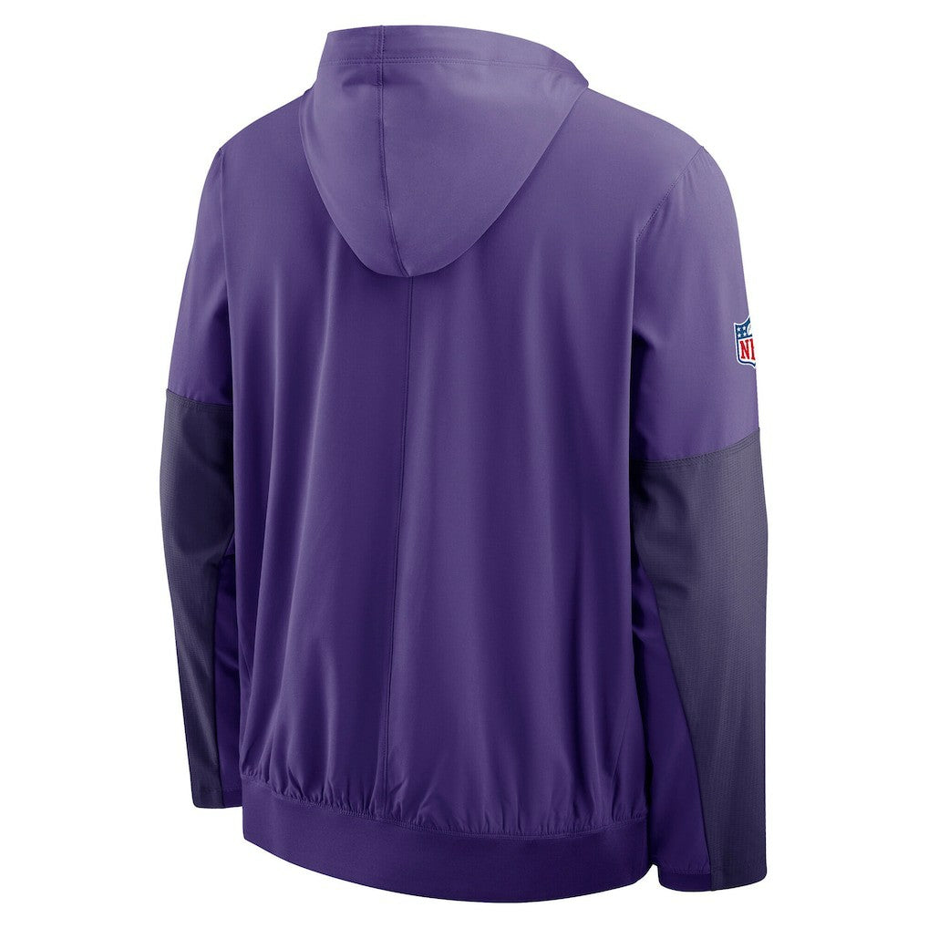 Minnesota Vikings Nike Sideline Anorak Half-Zip Hoodie Jacket