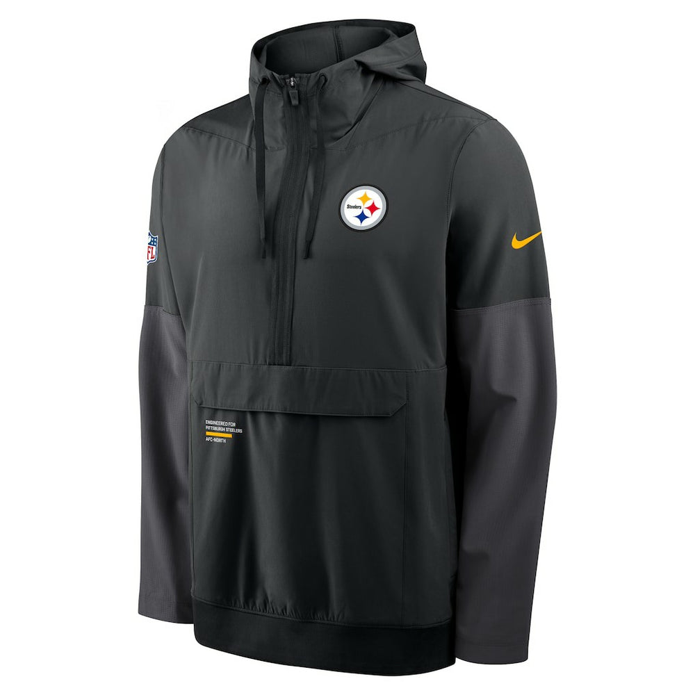 Pittsburgh Steelers Nike Sideline Anorak Half-Zip Hoodie Jacket