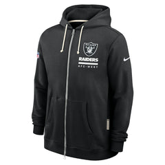 Las Vegas Raiders Nike Sideline Standard Issue Utility Player Dri-FIT Full-Zip Hoodie