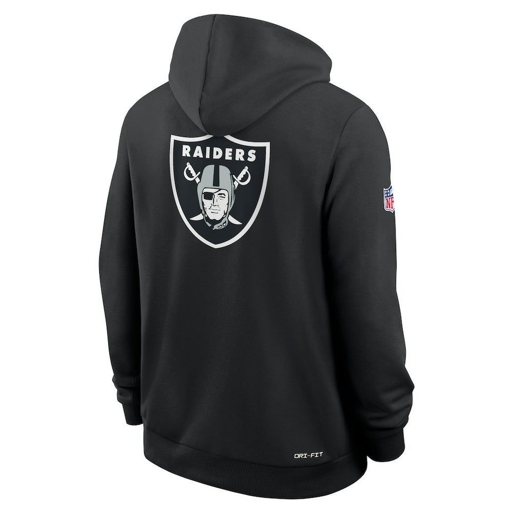 Las Vegas Raiders Nike Sideline Standard Issue Utility Player Dri-FIT Full-Zip Hoodie