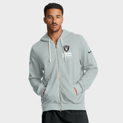 Las Vegas Raiders Nike Sideline Standard Issue Utility Player Dri-FIT Full-Zip Hoodie