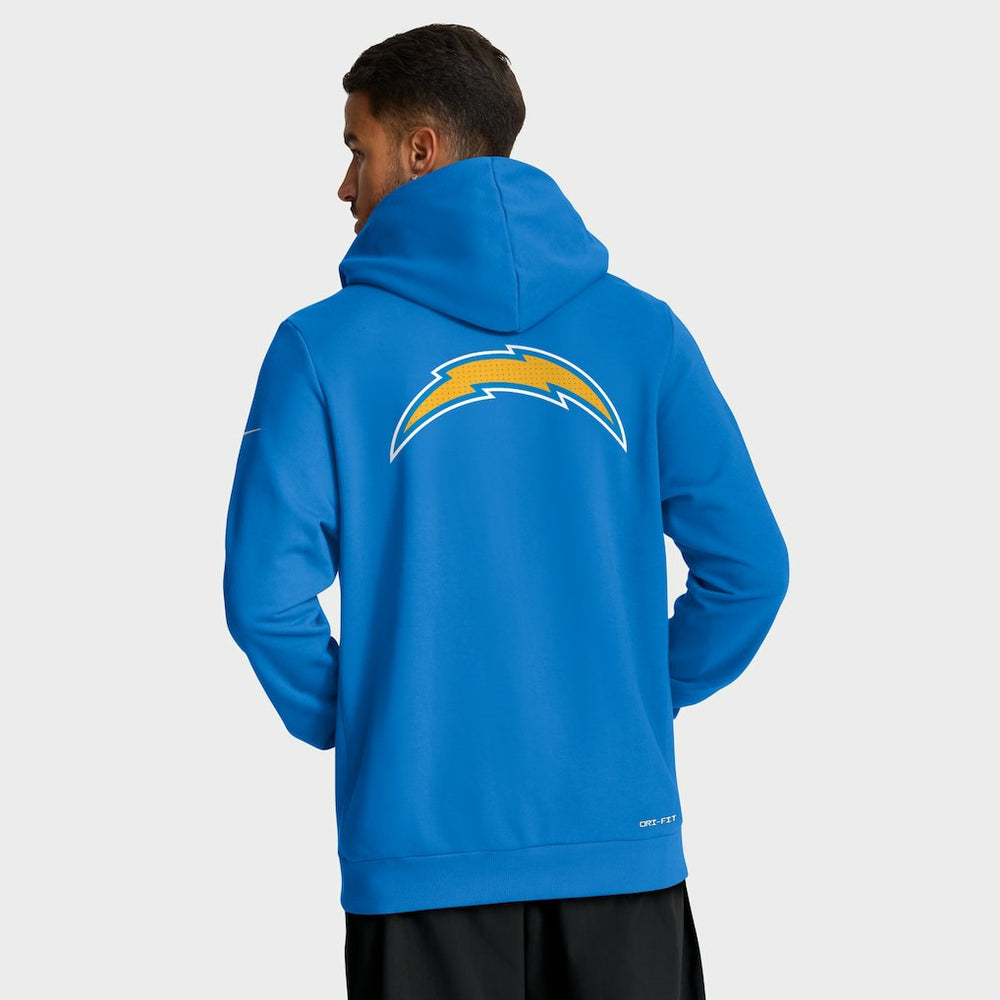 Los Angeles Chargers Nike Sideline Standard Issue Utility Player Dri-FIT Full-Zip Hoodie