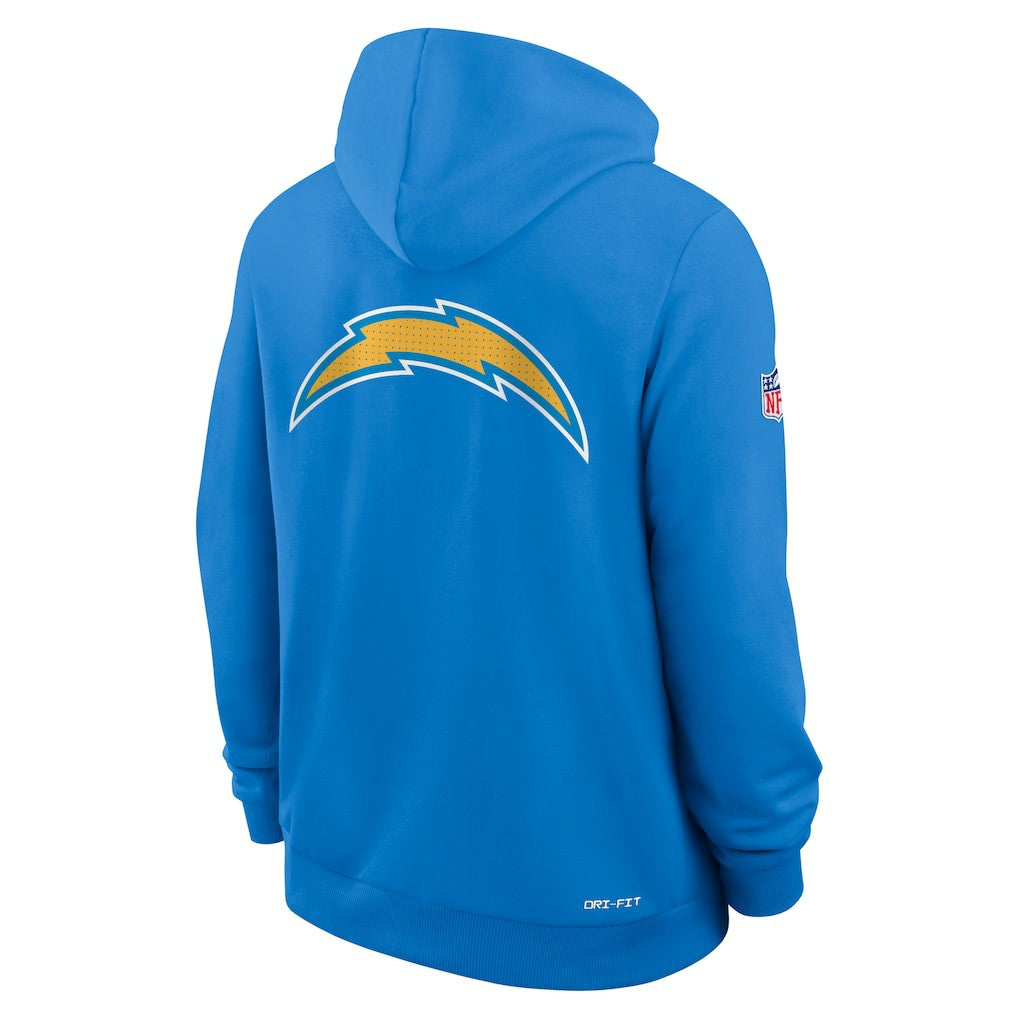 Los Angeles Chargers Nike Sideline Standard Issue Utility Player Dri-FIT Full-Zip Hoodie