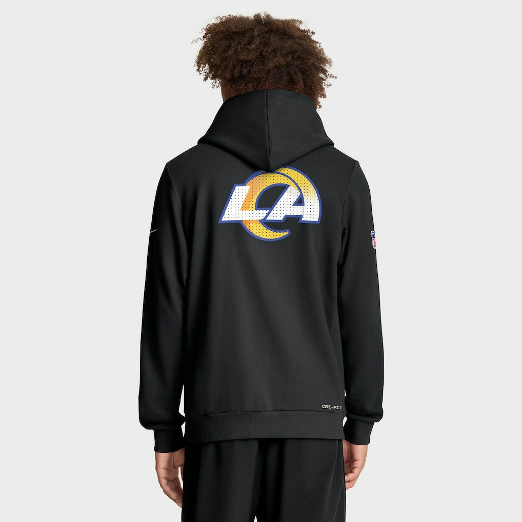 Los Angeles Rams Nike Sideline Standard Issue Utility Player Dri-FIT Full-Zip Hoodie