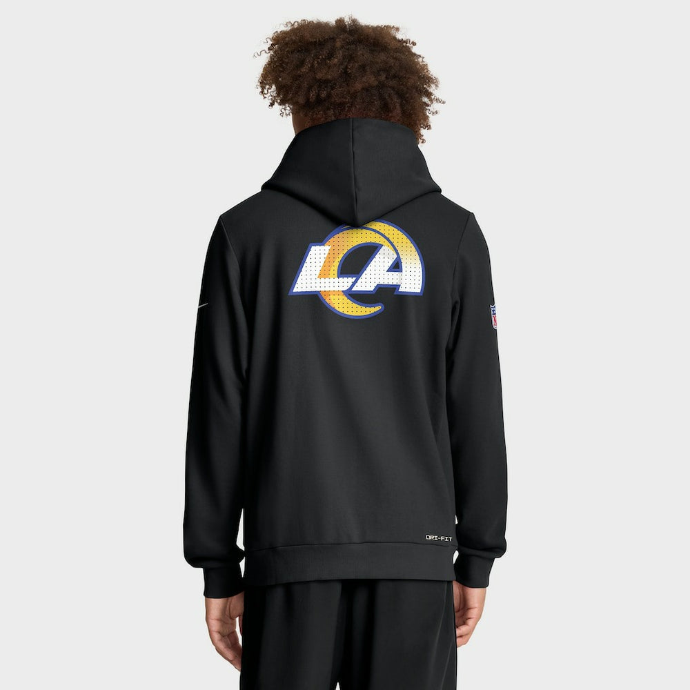 Los Angeles Rams Nike Sideline Standard Issue Utility Player Dri-FIT Full-Zip Hoodie