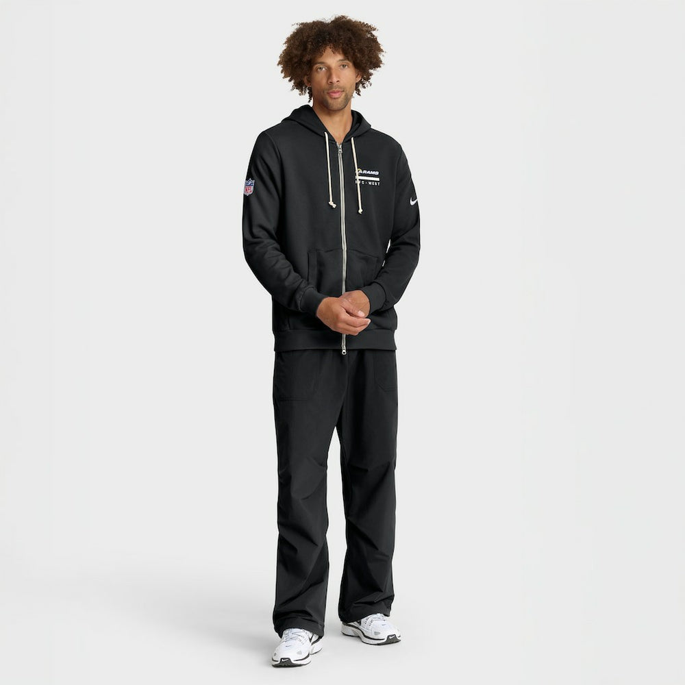 Los Angeles Rams Nike Sideline Standard Issue Utility Player Dri-FIT Full-Zip Hoodie