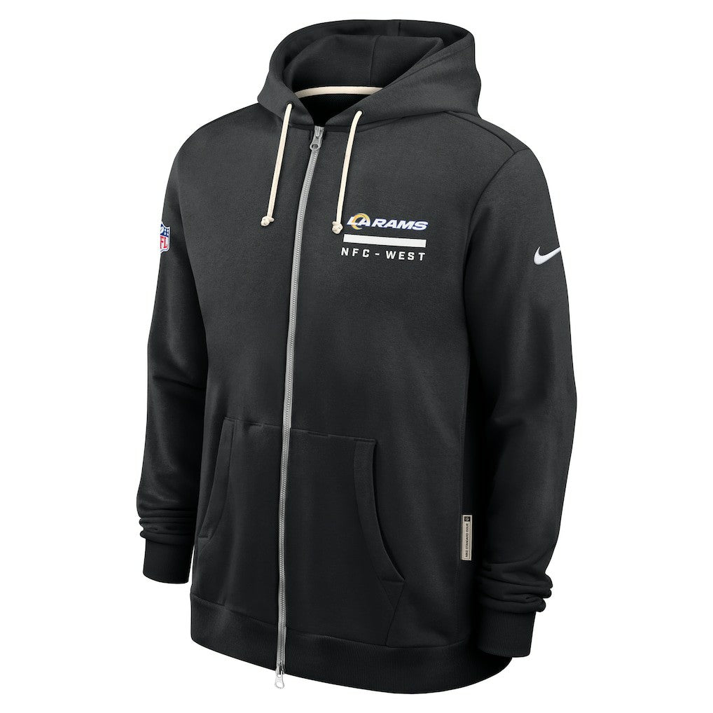 Los Angeles Rams Nike Sideline Standard Issue Utility Player Dri-FIT Full-Zip Hoodie