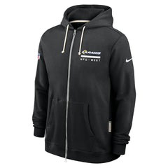 Los Angeles Rams Nike Sideline Standard Issue Utility Player Dri-FIT Full-Zip Hoodie