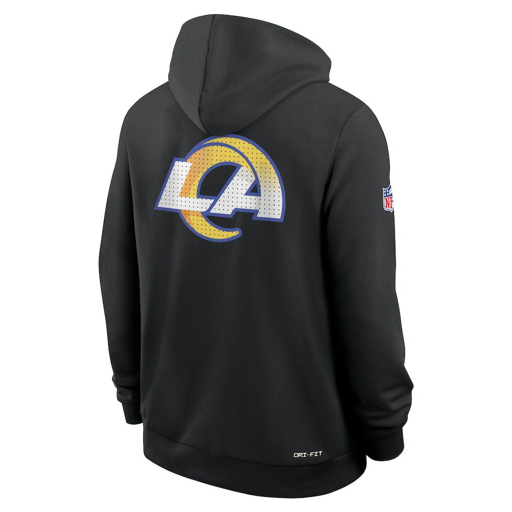 Los Angeles Rams Nike Sideline Standard Issue Utility Player Dri-FIT Full-Zip Hoodie