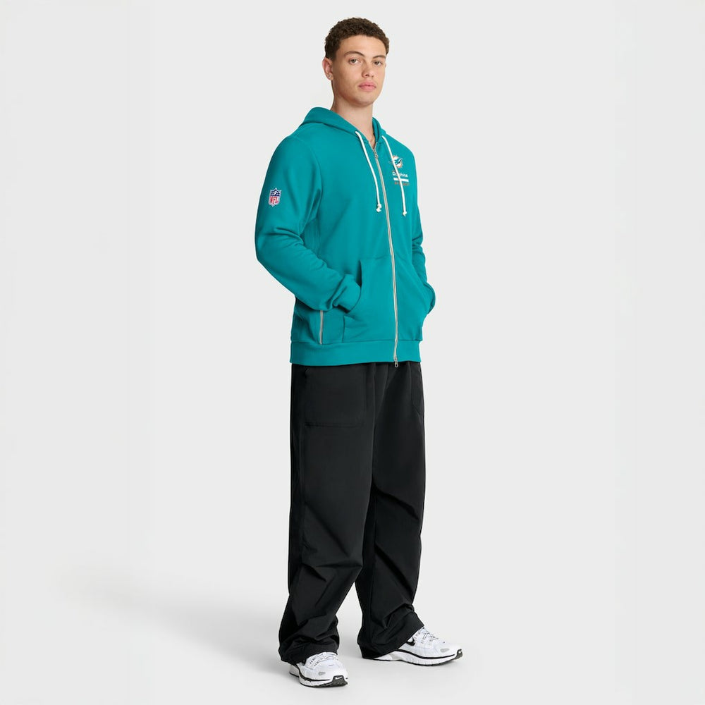 Miami Dolphins Nike Sideline Standard Issue Utility Player Dri-FIT Full-Zip Hoodie