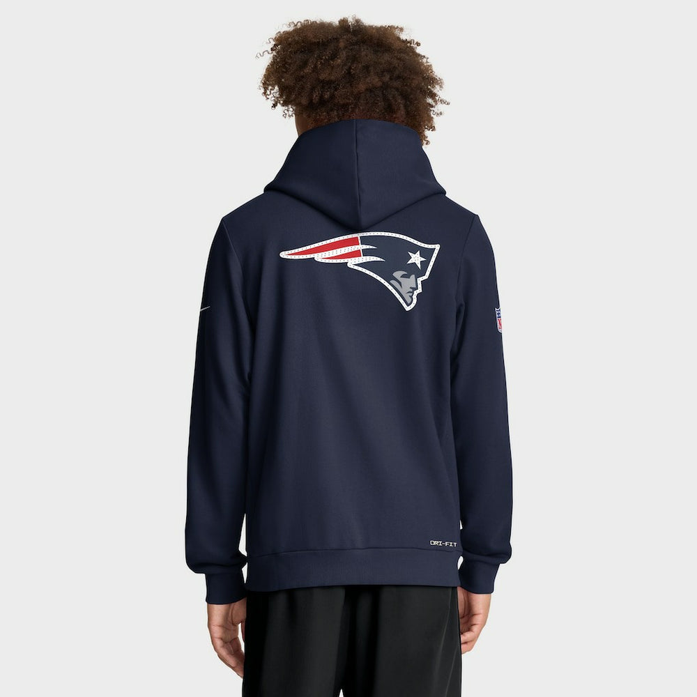 New England Patriots Nike Sideline Standard Issue Utility Player Dri-FIT Full-Zip Hoodie