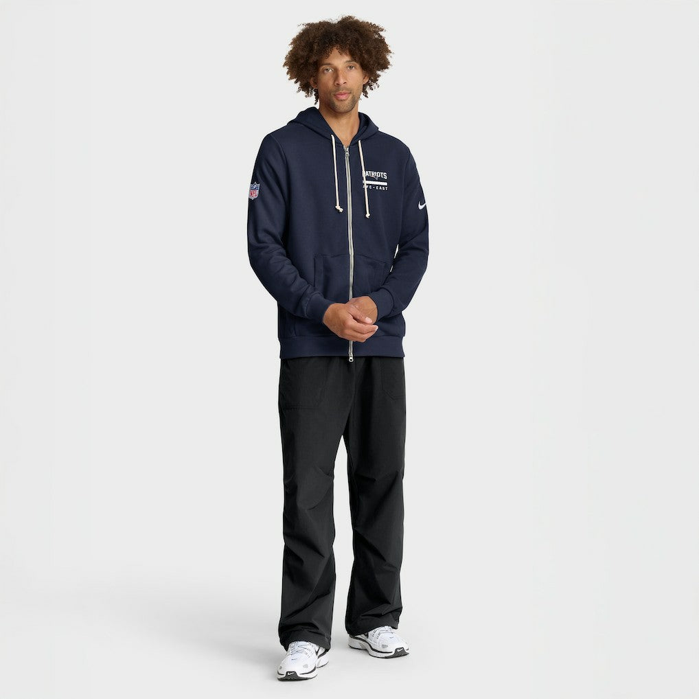 New England Patriots Nike Sideline Standard Issue Utility Player Dri-FIT Full-Zip Hoodie