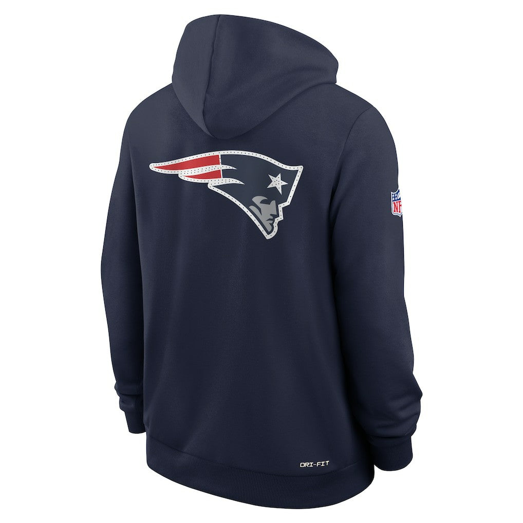 New England Patriots Nike Sideline Standard Issue Utility Player Dri-FIT Full-Zip Hoodie