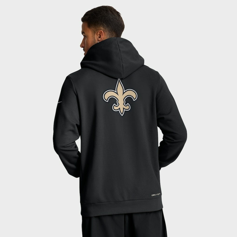 New Orleans Saints Nike Sideline Standard Issue Utility Player Dri-FIT Full-Zip Hoodie