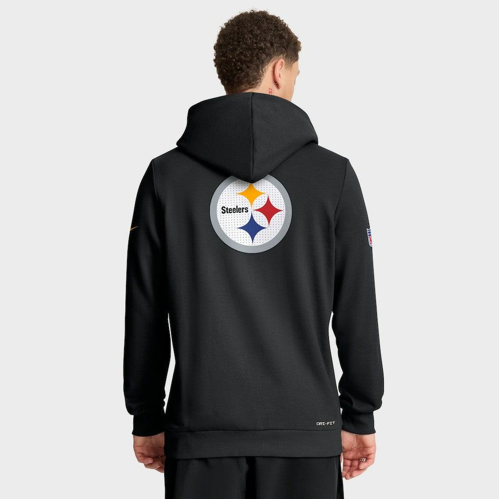 Pittsburgh Steelers Nike Sideline Standard Issue Utility Player Dri-FIT Full-Zip Hoodie