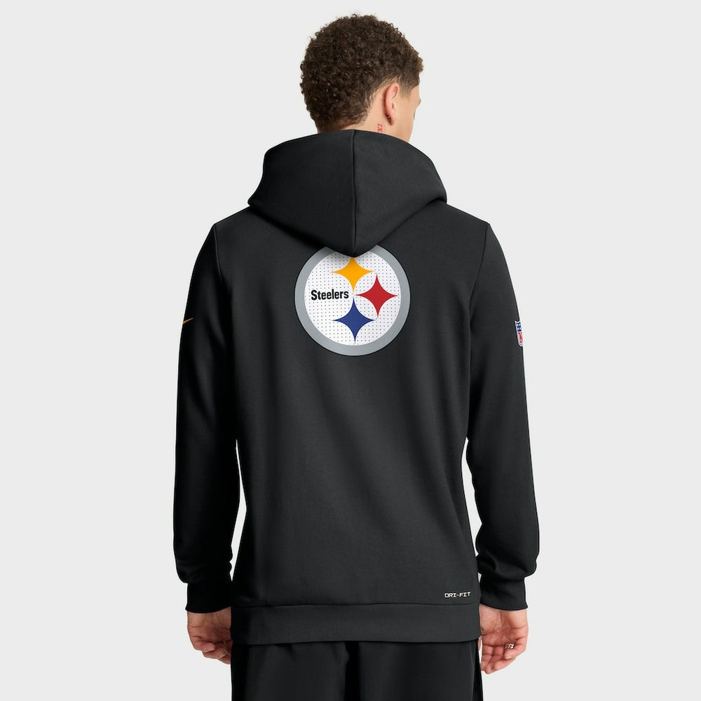 Pittsburgh Steelers Nike Sideline Standard Issue Utility Player Dri-FIT Full-Zip Hoodie