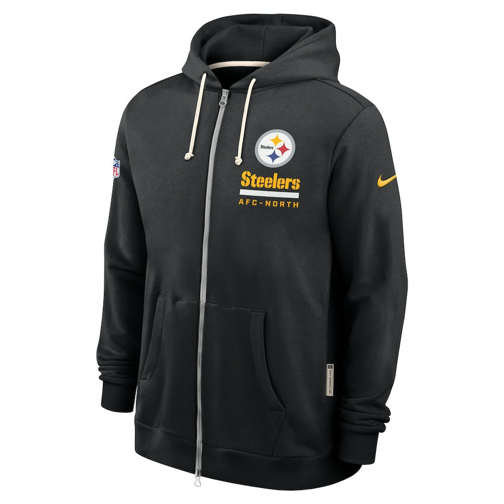 Pittsburgh Steelers Nike Sideline Standard Issue Utility Player Dri-FIT Full-Zip Hoodie