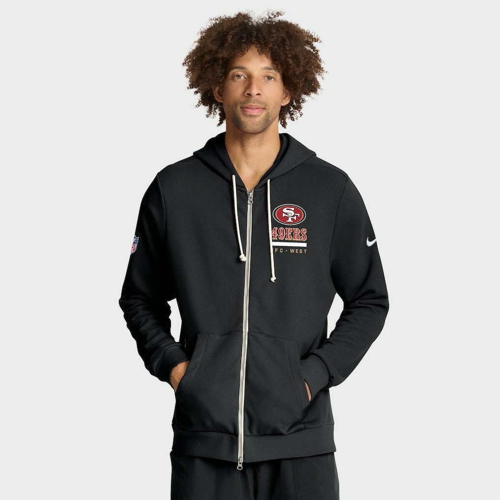 San Francisco 49ers Nike Sideline Standard Issue Utility Player Dri-FIT Full-Zip Hoodie
