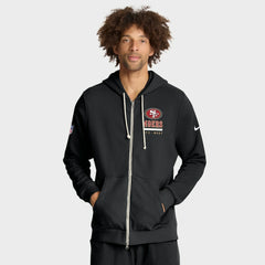 San Francisco 49ers Nike Sideline Standard Issue Utility Player Dri-FIT Full-Zip Hoodie