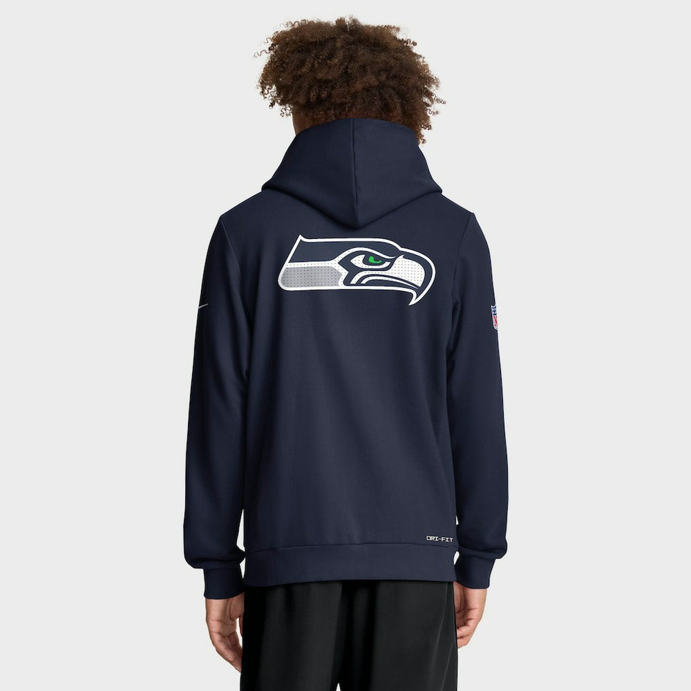 Seattle Seahawks Nike Sideline Standard Issue Utility Player Dri-FIT Full-Zip Hoodie