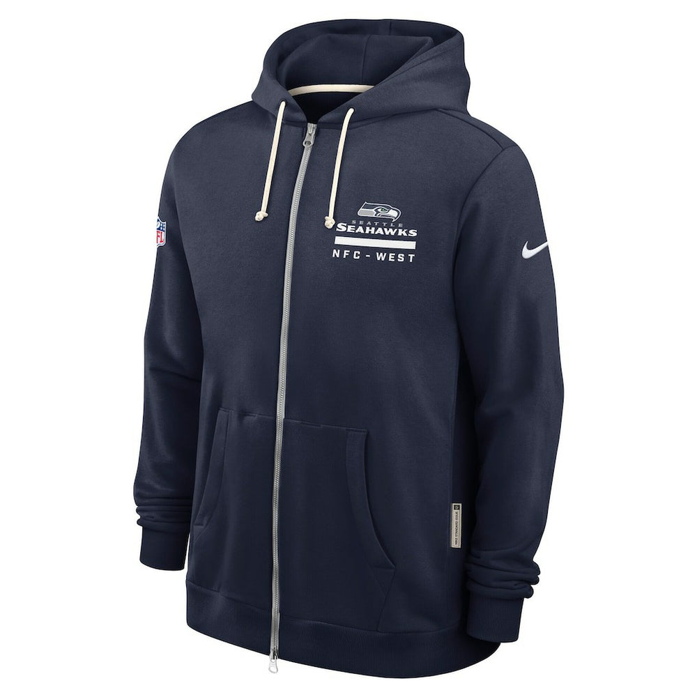 Seattle Seahawks Nike Sideline Standard Issue Utility Player Dri-FIT Full-Zip Hoodie