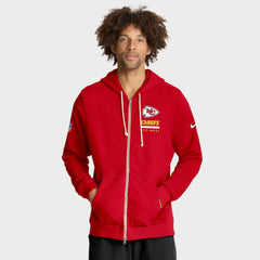 Kansas City Chiefs Nike Sideline Standard Issue Utility Player Dri-FIT Full-Zip Hoodie