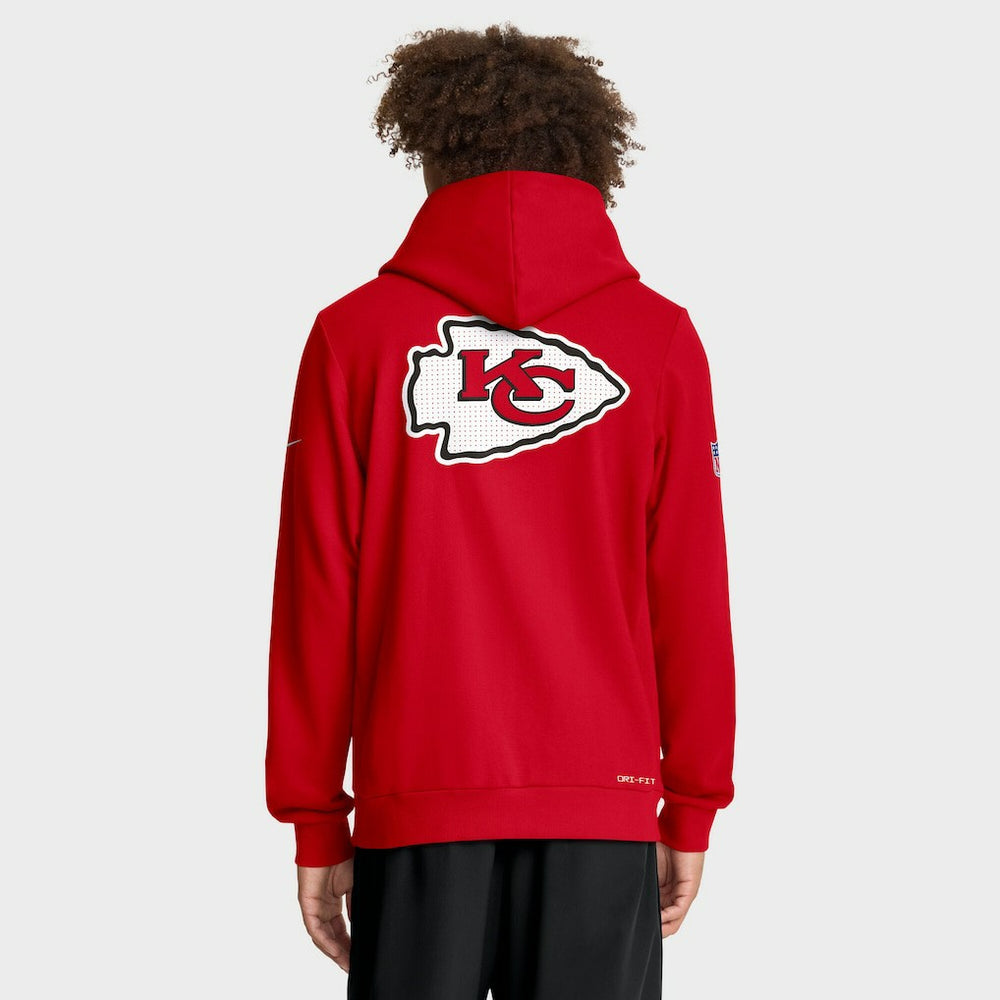 Kansas City Chiefs Nike Sideline Standard Issue Utility Player Dri-FIT Full-Zip Hoodie