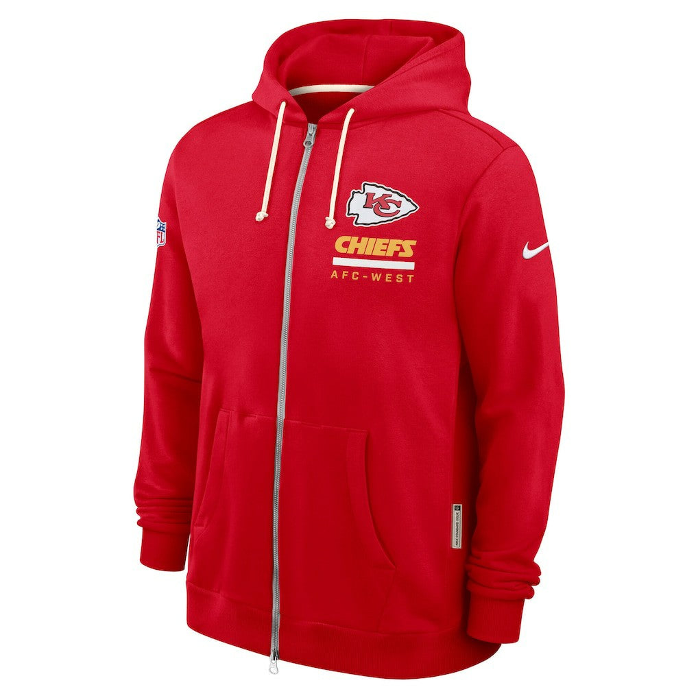 Kansas City Chiefs Nike Sideline Standard Issue Utility Player Dri-FIT Full-Zip Hoodie