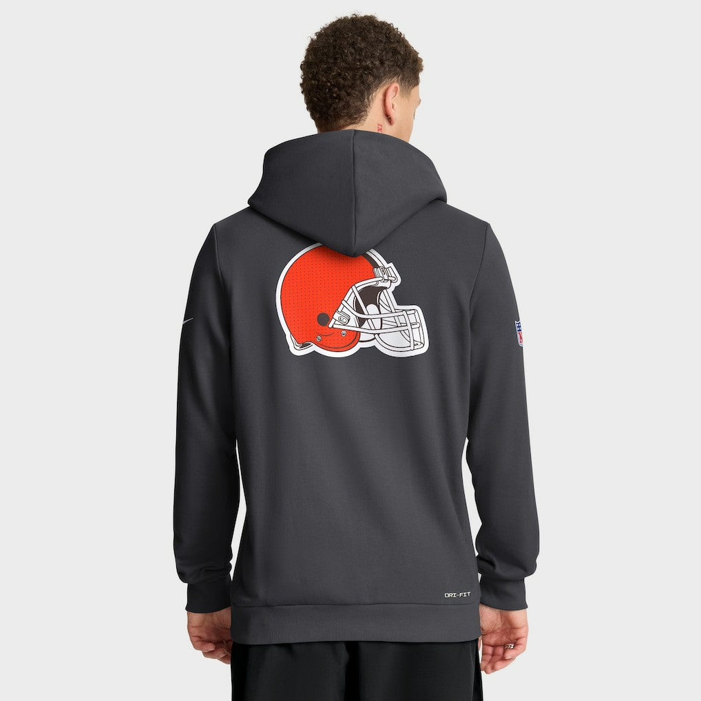 Cleveland Browns Nike Sideline Standard Issue Utility Player Dri-FIT Full-Zip Hoodie