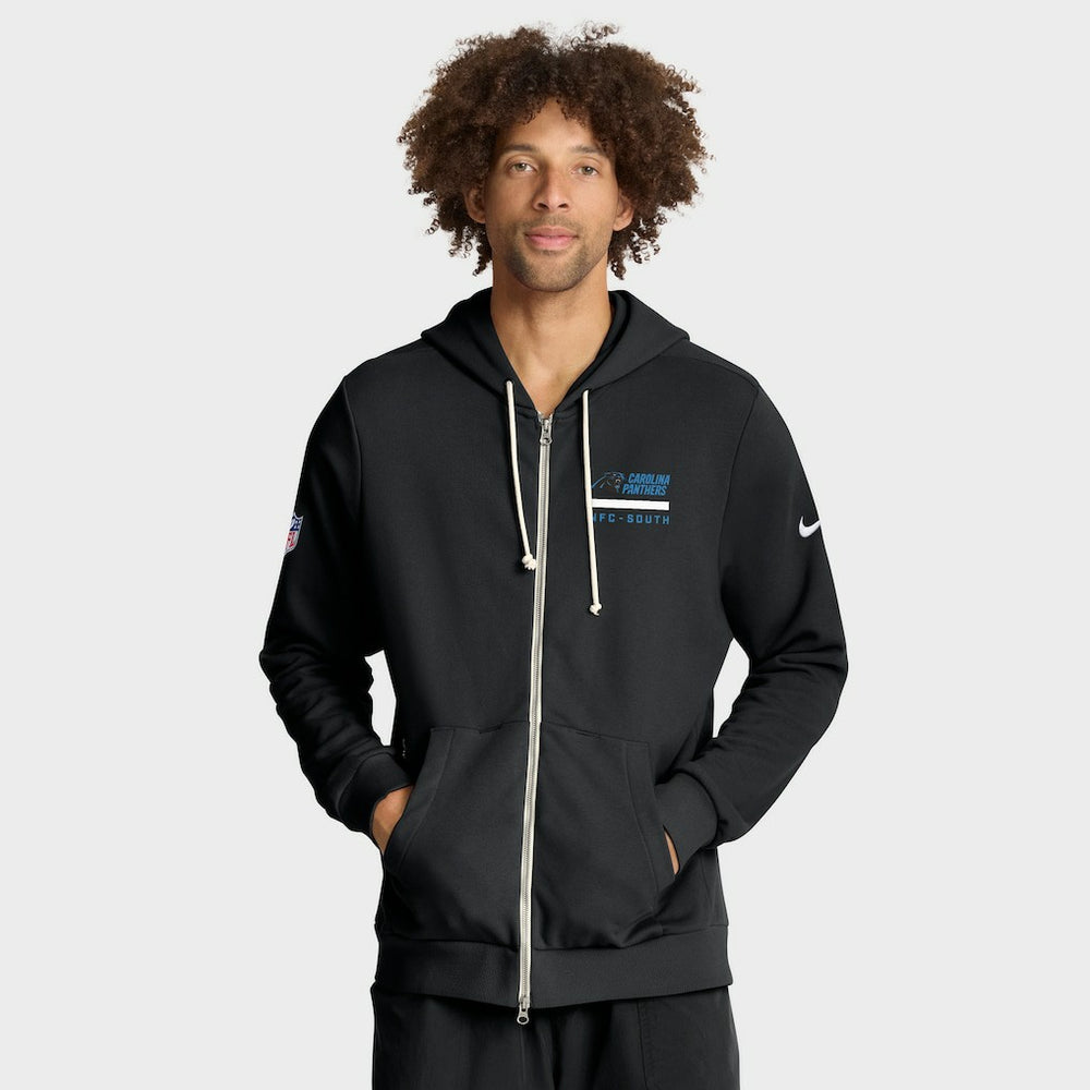 Carolina Panthers Nike Sideline Standard Issue Utility Player Dri-FIT Full-Zip Hoodie