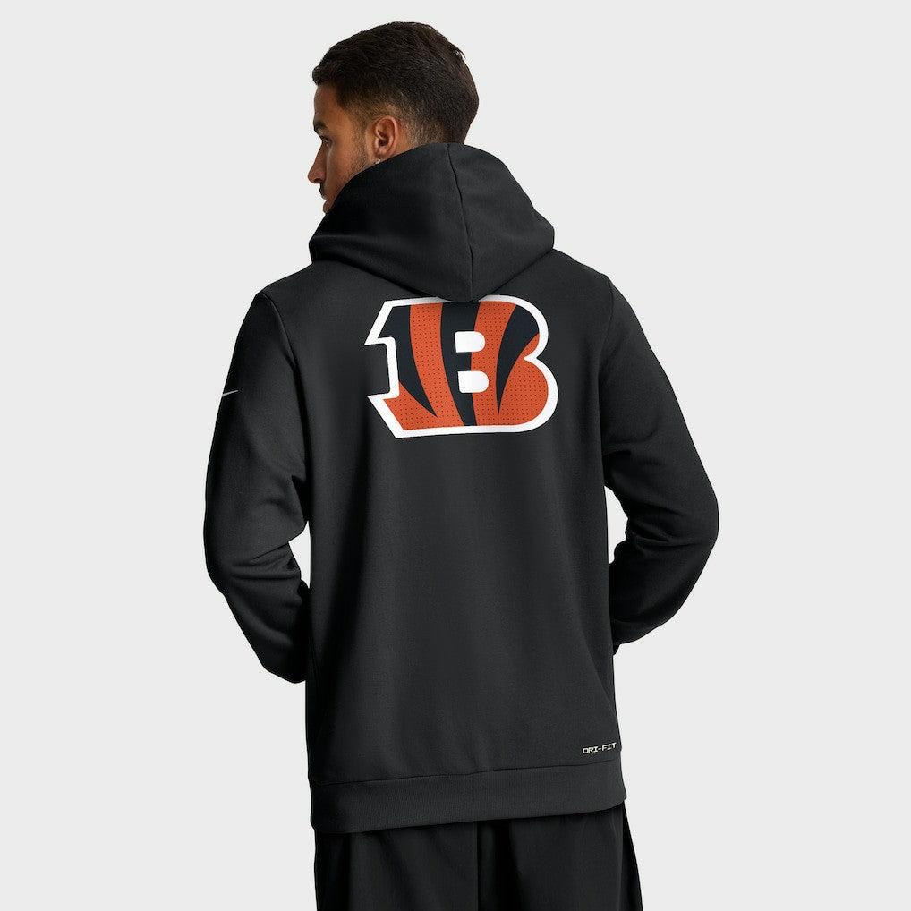 Cincinnati Bengals Nike Sideline Standard Issue Utility Player Dri-FIT Full-Zip Hoodie