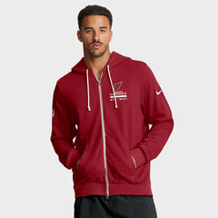 Arizona Cardinals Nike Sideline Standard Issue Utility Player Dri-FIT Full-Zip Hoodie