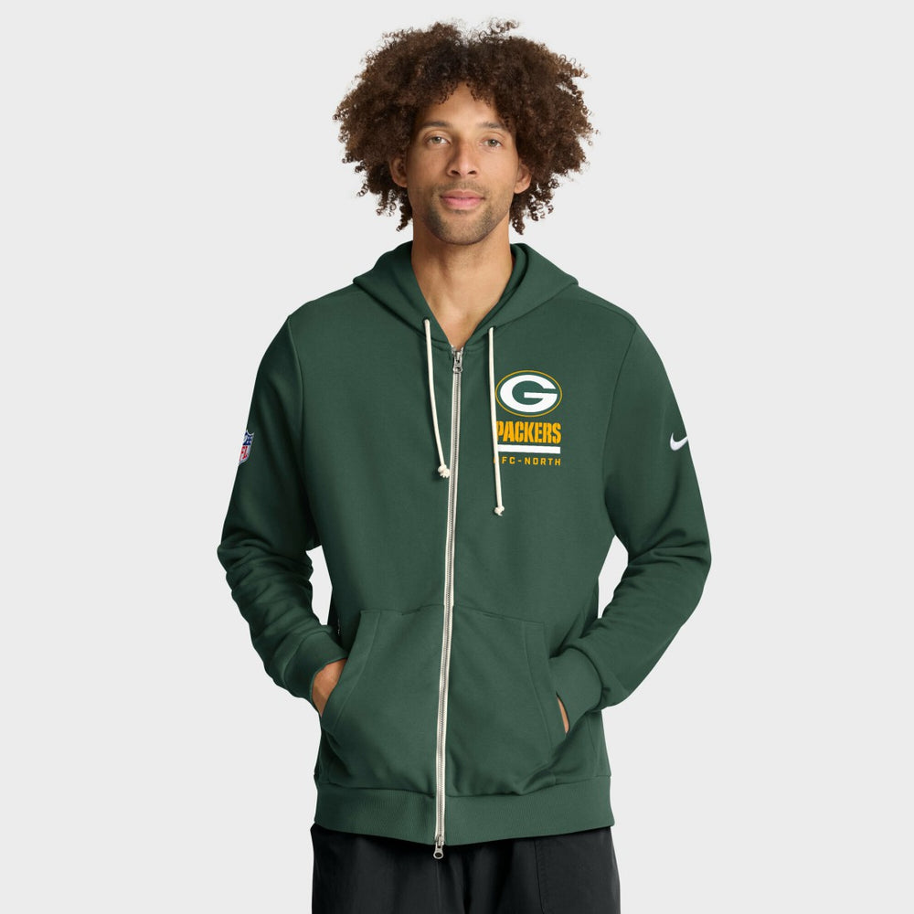 Green Bay Packers Nike Sideline Standard Issue Utility Player Dri-FIT Full-Zip Hoodie