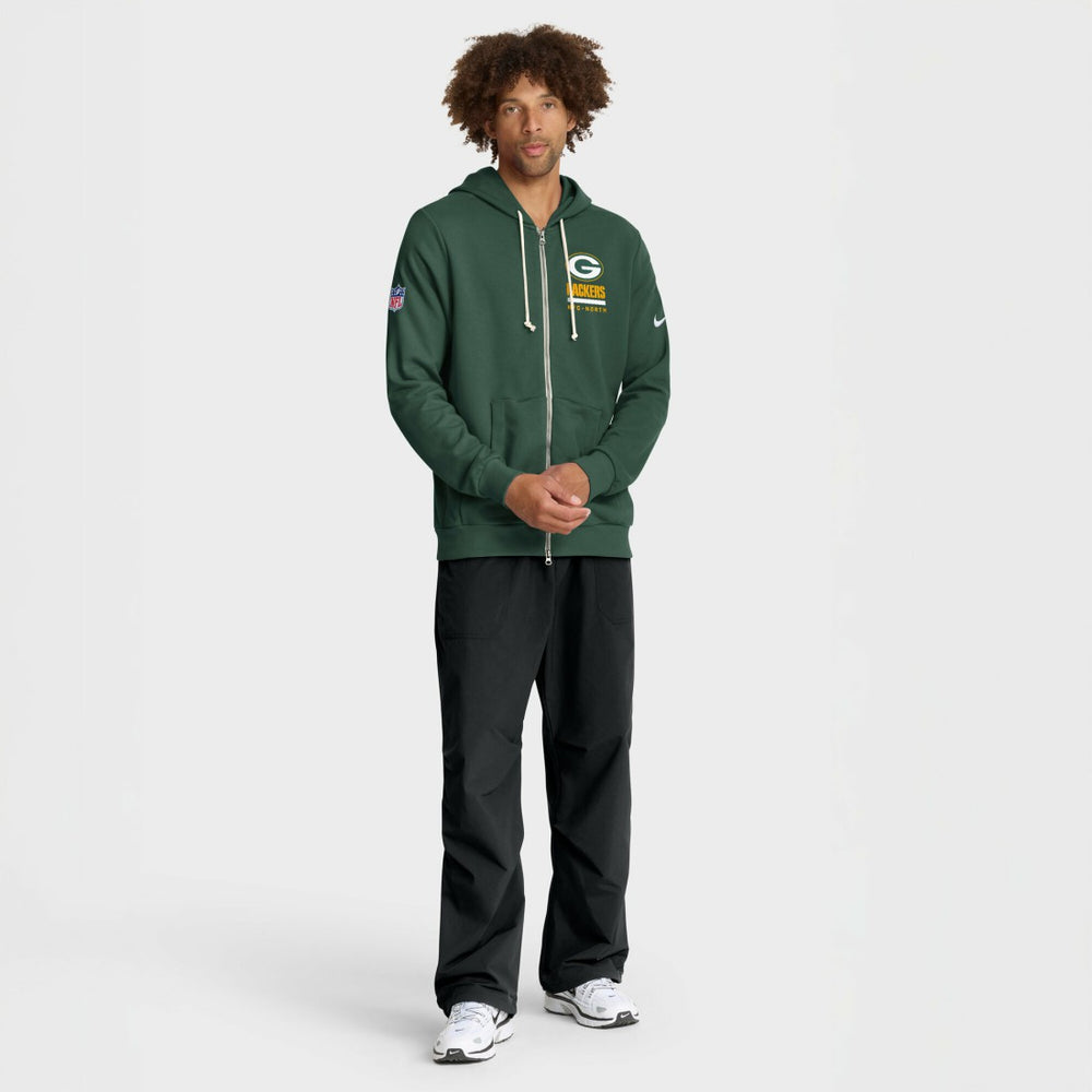 Green Bay Packers Nike Sideline Standard Issue Utility Player Dri-FIT Full-Zip Hoodie