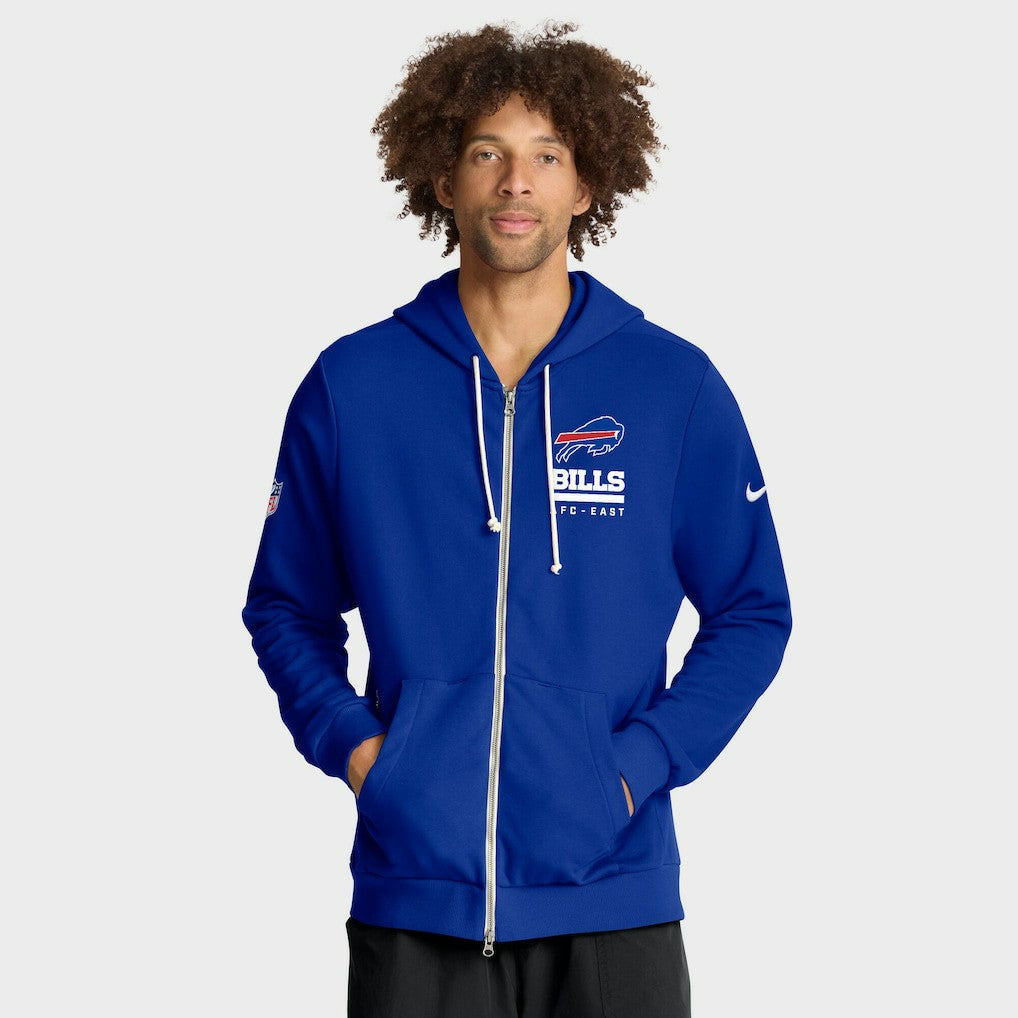 Buffalo Bills Nike Sideline Standard Issue Utility Player Dri-FIT Full-Zip Hoodie