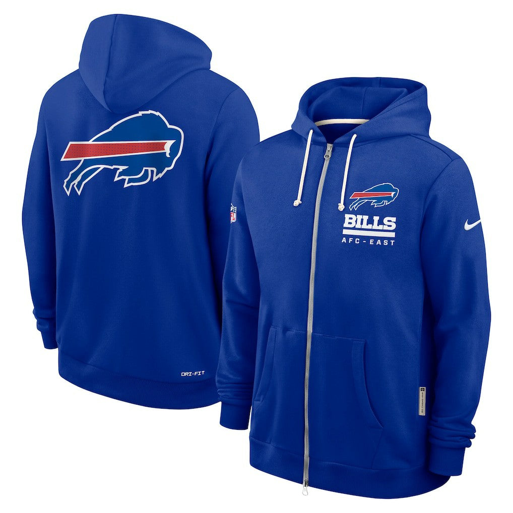 Buffalo Bills Nike Sideline Standard Issue Utility Player Dri-FIT Full-Zip Hoodie