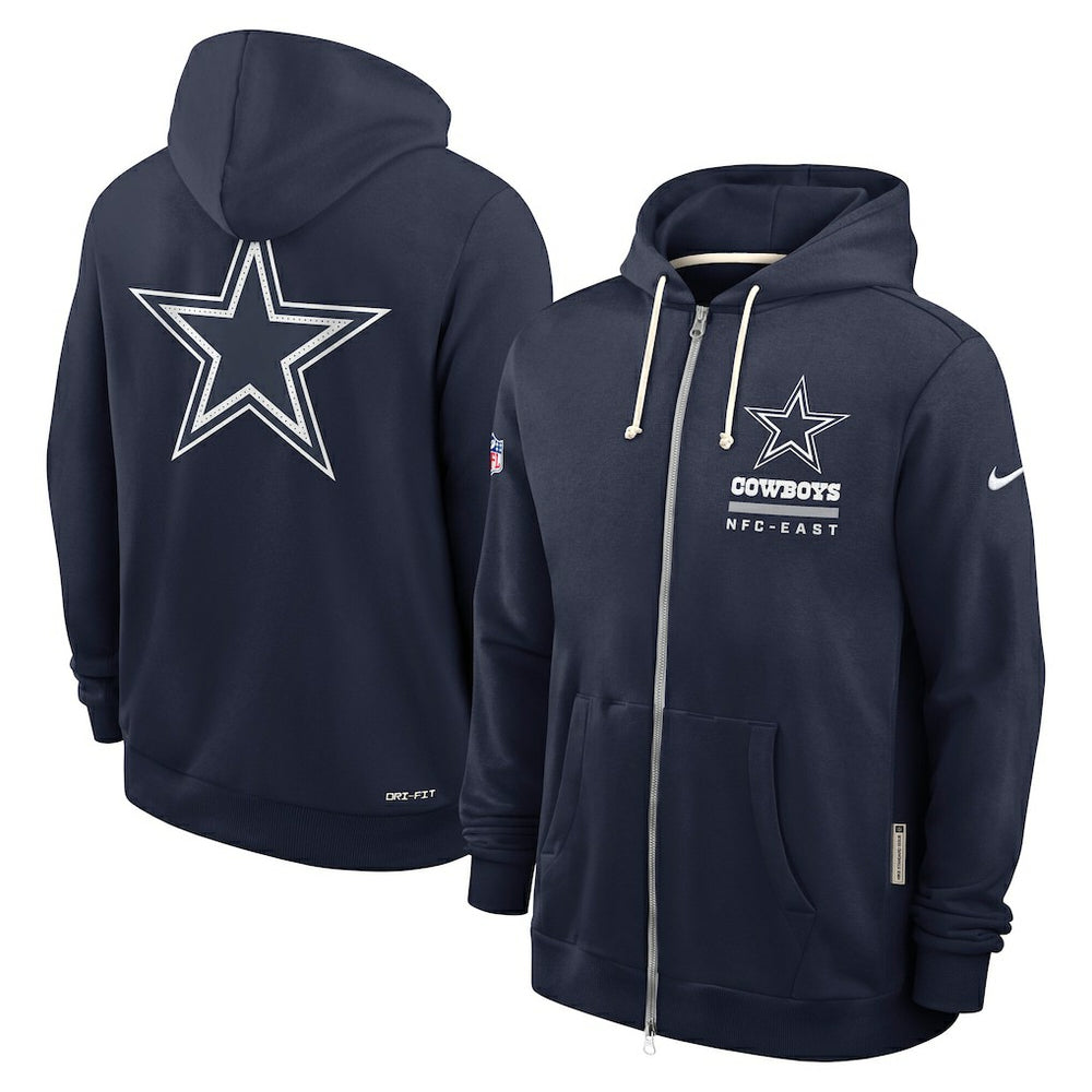 Dallas Cowboys Nike Sideline Standard Issue Utility Player Dri-FIT Full-Zip Hoodie