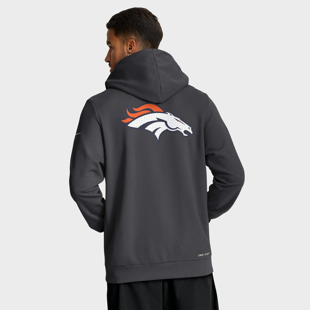 Denver Broncos Nike Sideline Standard Issue Utility Player Dri-FIT Full-Zip Hoodie