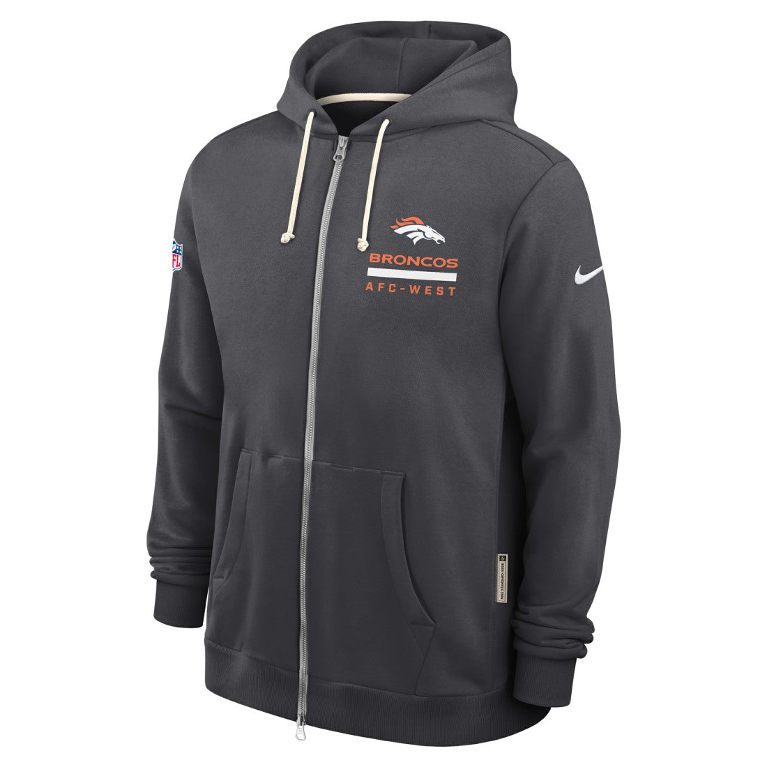 Denver Broncos Nike Sideline Standard Issue Utility Player Dri-FIT Full-Zip Hoodie