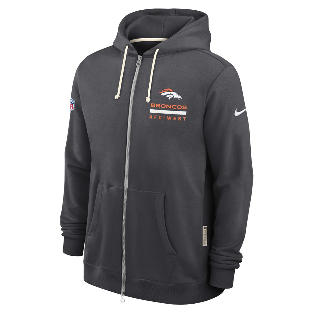 Denver Broncos Nike Sideline Standard Issue Utility Player Dri-FIT Full-Zip Hoodie