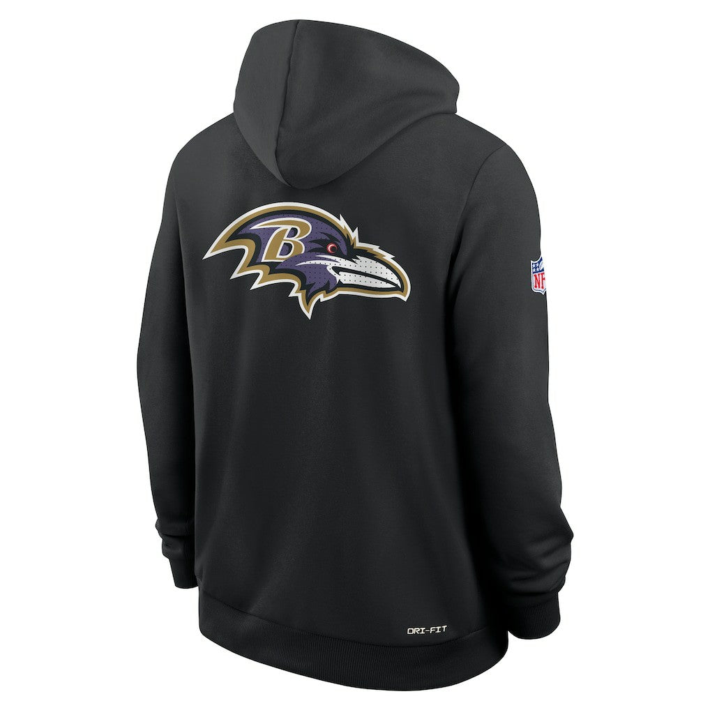 Baltimore Ravens Nike Sideline Standard Issue Utility Player Dri-FIT Full-Zip Hoodie