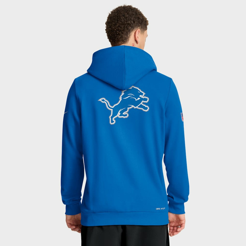 Detroit Lions Nike Sideline Standard Issue Utility Player Dri-FIT Full-Zip Hoodie
