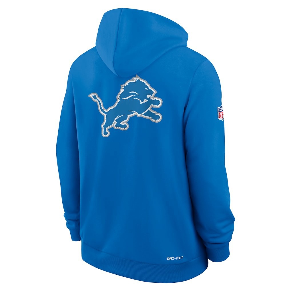 Detroit Lions Nike Sideline Standard Issue Utility Player Dri-FIT Full-Zip Hoodie