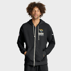 Jacksonville Jaguars Nike Sideline Standard Issue Utility Player Dri-FIT Full-Zip Hoodie