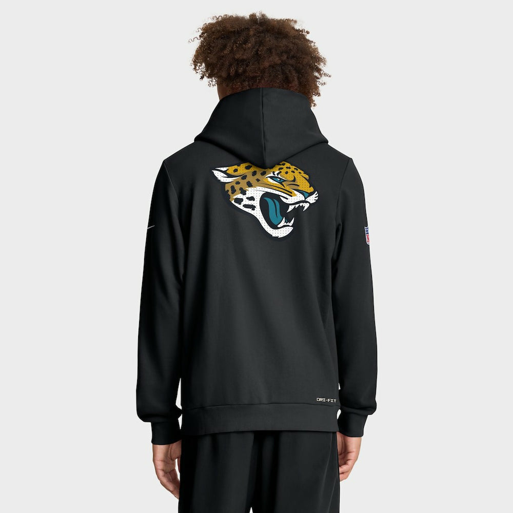 Jacksonville Jaguars Nike Sideline Standard Issue Utility Player Dri-FIT Full-Zip Hoodie
